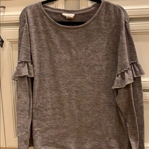 For the Republic gray/purple Sweater